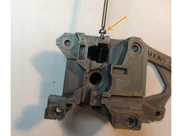 This part actually goes into the motor plate, but we cover it here as part of the internal lever MMU2S installation.