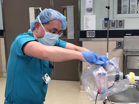 Turn off fan with clean hand.