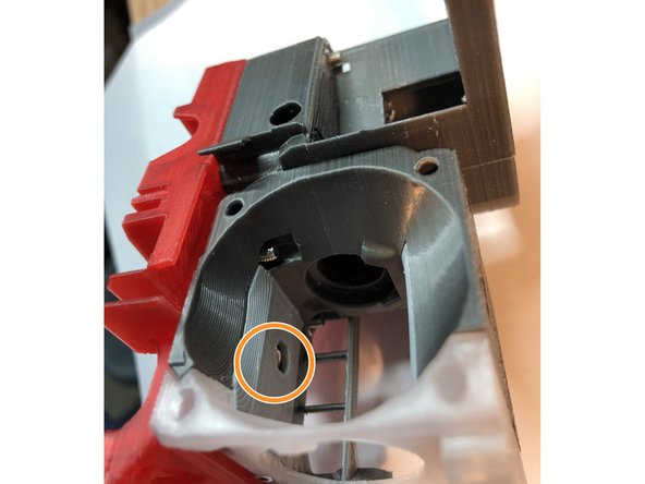 Hot End Cover mounting screws must not protrude beyond rear of extruder body. B02M8 and newer use standard M3 x 30 mm. Older required  custom 27 mm long.