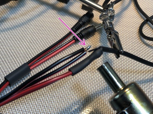 Insulate positive leads with smaller heat shrink tubing.