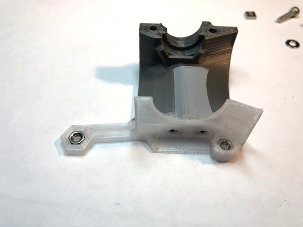 Hot fin holds E3D plenum plate via tabs and grooves. Do not over-tighten M2 screws. They are threading into only plastic.