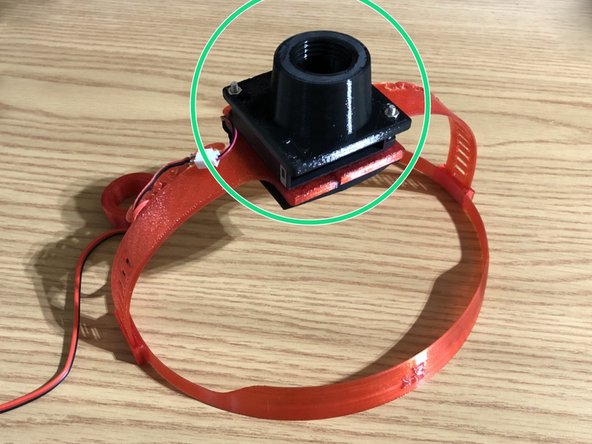 Blower fan is mounted atop height adjustable band