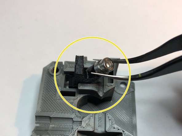 Insert armature into sensor pocket of extruder body