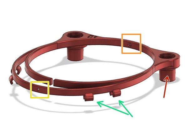 Halo flexes to conform to most head sizes. It is the base to which components are mounted to for desired airflow configuration. Small size halo is also available in design.