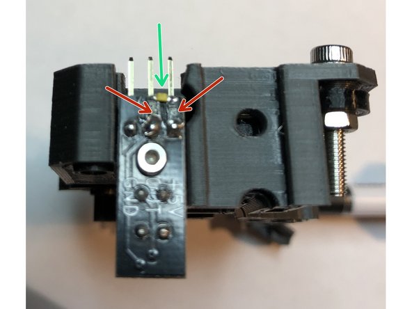 Gently position Prusa IR Filament Sensor module and secure with M2 x 6 mm screw.