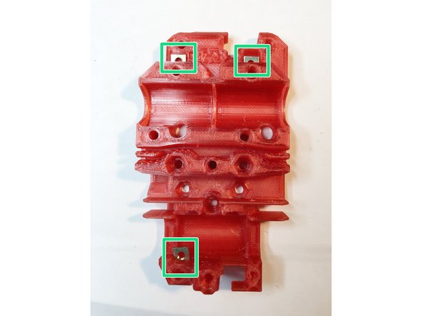 Insert three M3S square units into pockets. (Shown partially inserted)