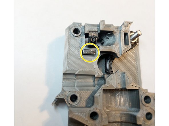 Fin of interruptor rod should point up. Its small leg is uppermost.