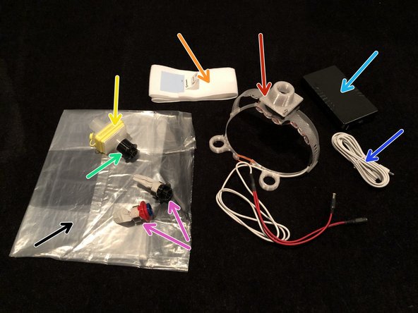 Loop with fan mounted. Latest Bunny PAPRs position fan up top for better weight distribution.