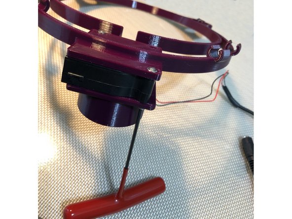 Position blower fan upon mounting plate of halo. Its circular intake should be away from plate.