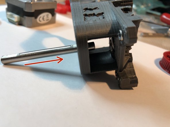 Verify that shaft lock set screws are backed out so shaft freely passes through them.