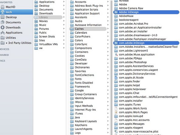 Be sure that the application you are troubleshooting is NOT running.  If it is, quit it.