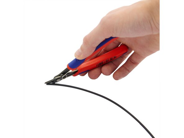 Now, cut a slanted edge from one of the ends to make it pointed.