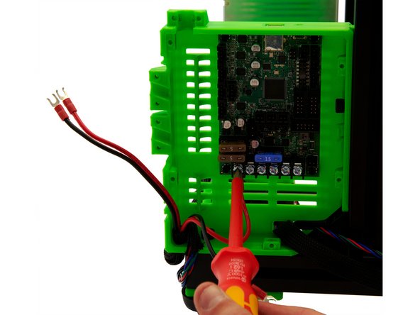 Attach the PSU cables to the four left connectors using a PH2 Phillips screwdriver (see Figure 3).