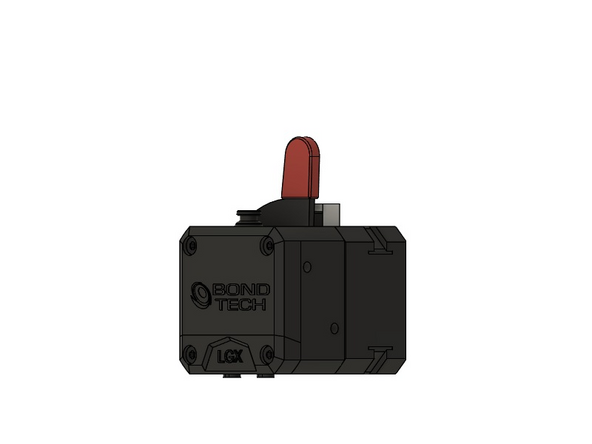 Bevor man den Extruder Motor anbringen kann muss der Motor gedreht werden.