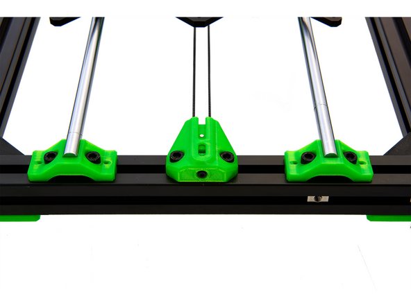 The y-belt is now completely installed.