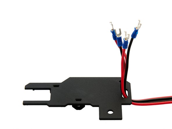 Push the cables through the opening in the bottom of the Meanwell cover.