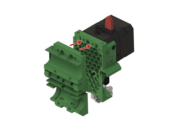 Setzen Sie die Rückseite des X-Schlittens gegen die Rückseite des LGX-Halters.