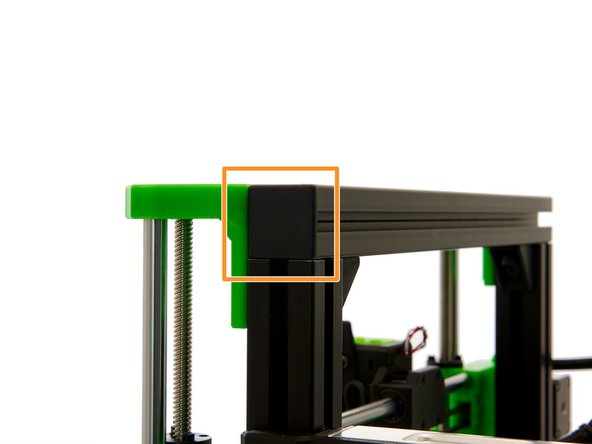 Finally, attach both end caps to the ends of the x-axis.