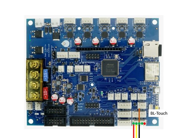 The 5 cables of the BT-Touch need to be crimped  and fit into a 5 hole connector.