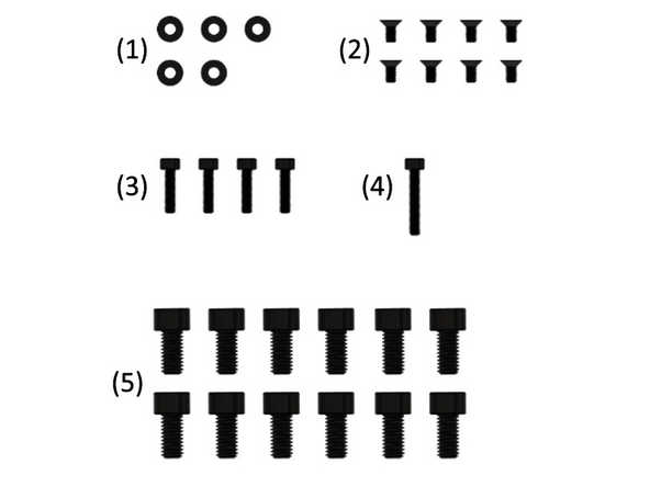 (1) 5x M3 Unterlegscheiben