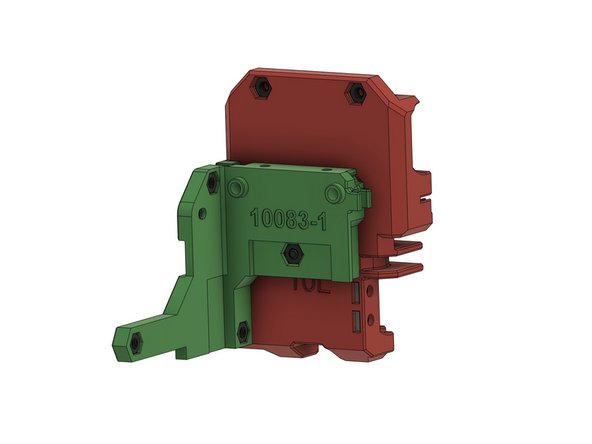 Befestige die Kunststoffteile mit einerM3x12mm Zylinderkopfschraube.