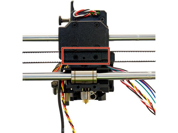 Place the belt holder in the x-carriage.