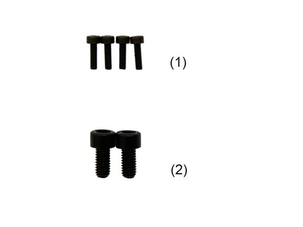 (1) 4x M3x10mm Hexagon Socket Head Cap Screws