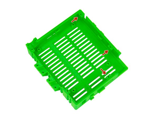 Here, we recommend using a pliers wrench to better insert the square nuts. Also make sure that the nuts match the holes exactly.