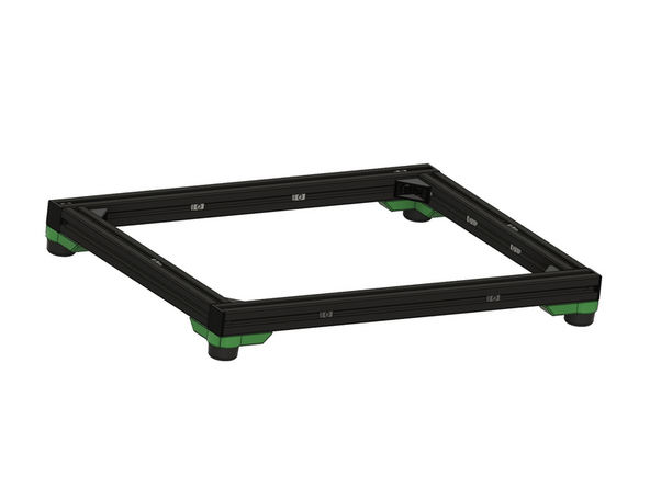 Der Rahmen ist jetzt vollständig zusammengebaut.