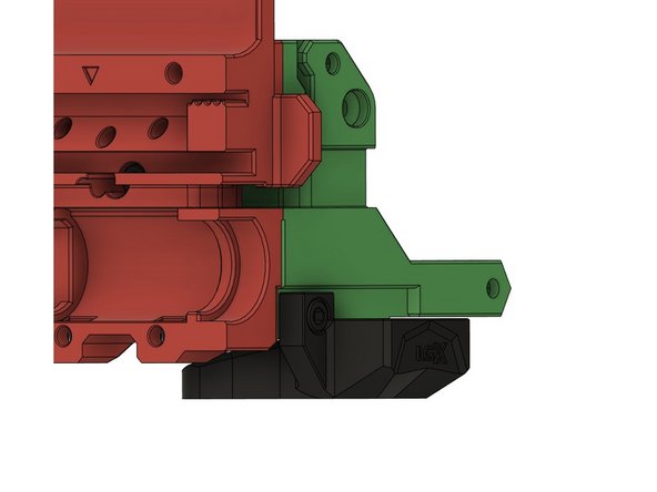 Fasten the fan shroud with M3x8mm hexagon socket head cap screw.