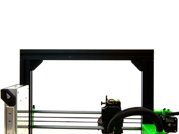 The installation of the upper x-profile is completed now.