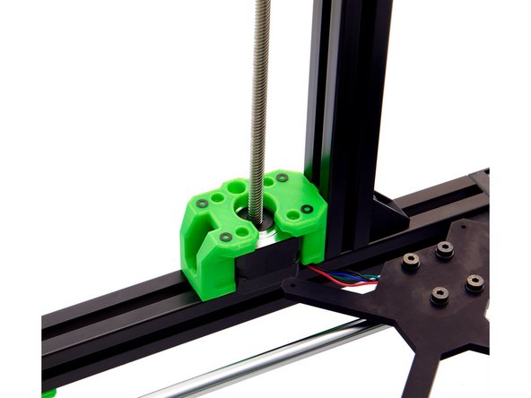 Carefully slide the z-stepper motor into the z-motorholder  and make sure that the cables are not pinched.