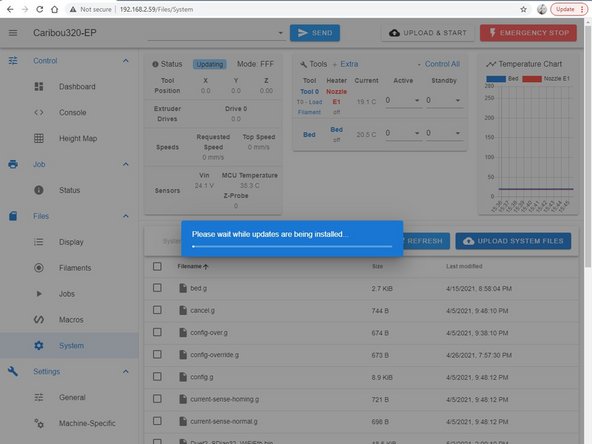 The process will take 30-60 sec.