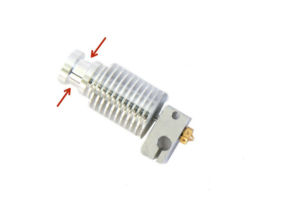 Schrauben Sie den Kühlkörper auf das Heat Break und ziehen sie es handfest an.