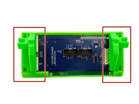 Place the display in the cover.