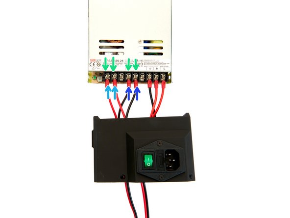 Befestigen Sie das schwarze Kabel an Masse...