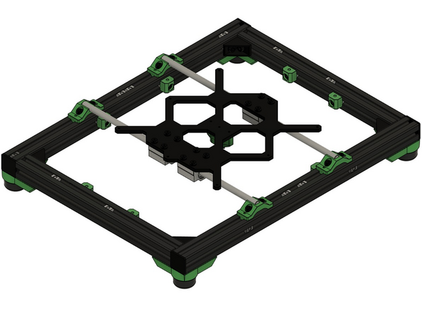 Schrauben Sie diese mit 8x M6x12mm Zylinderkopfschrauben lose an, um diese später noch ausrichten zu können.