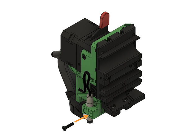 Stecken Sie den PINDA 2 / SuperPINDA in das Loch an der Seite des LGX Halters.