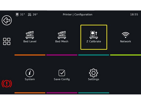 Alternatively - if a touchscreen is available - Clipper screen to set &quot;Z&quot; be used.