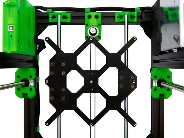 Place 9x Heatbed Spacers on the threaded holes in the y-carriage.