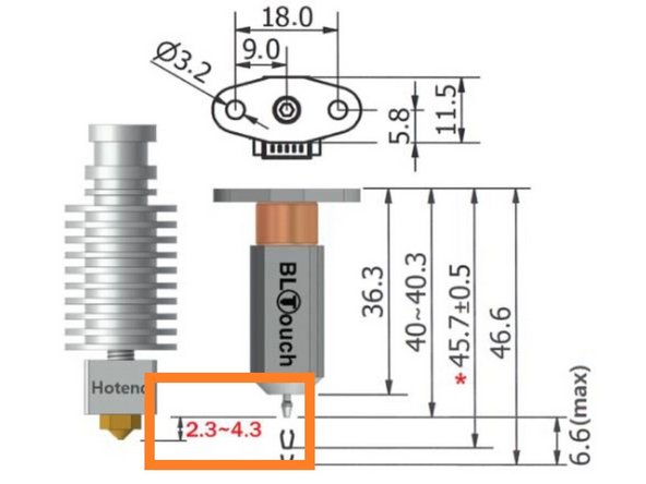 Schrauben Sie den Radiallüfter ab und installieren Sie den BLTouch-Mount. Setzten Sie die rechte M3-Schraube schon einmal ein, diese ist später nicht mehr gut zugänglich. Schrauben Sie den Radiallüfter wieder an.