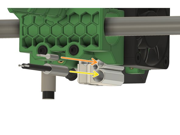 Apply boron nitride paste to both the heater cartridge and the thermistor cartridge.
