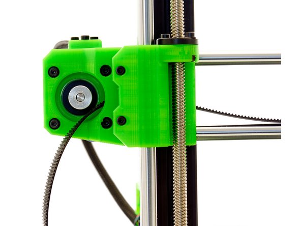 Place the GT3 belt around the GT3   toothed pulley on the stepper motor at the x-motor holder.