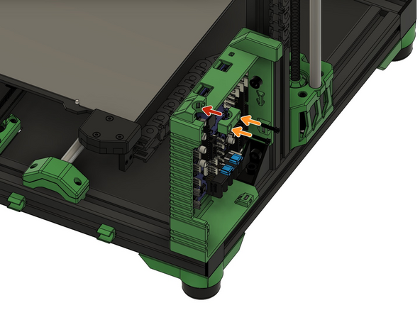 Schieben Sie jeweils alle Kabel durch den Techflex Schlauch und sichern Sie das mit jeweils 3x Kabelbindern.