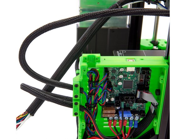 If you are building a Caribou 320 or Caribou 420, you will need to extend the pinda cable and extruder motor cable with a motor extension cable, the filament sensor cable with a filament sensor extension cable, and both fan cables with a fan extension cable.