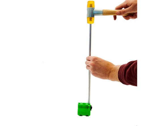 Make sure the rods are pushed in all the way down by looking through the small window on the back of the x-idler.