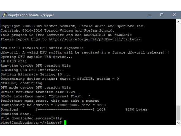 lsusb  (board is in DFU mode)