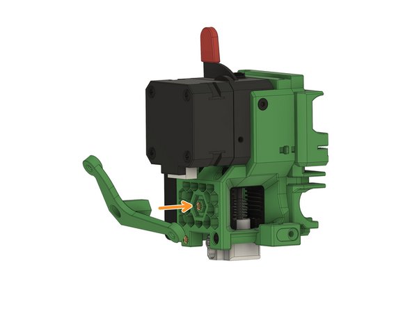 Place the radial fan holder in front of the cover.