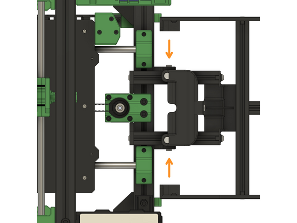 Schrauben Sie nun die beiden seitlichen Schauben an den Magazinhalterungen fest.