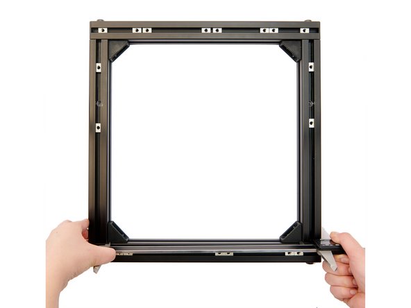 To do this, place the calipers at the inner corners of the frame.